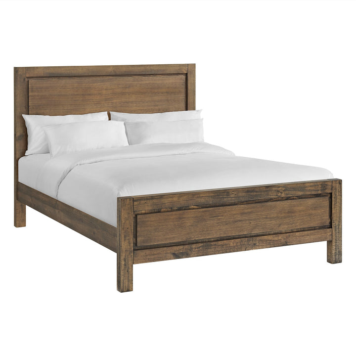 Brandon Timber Double Bed - Cigar