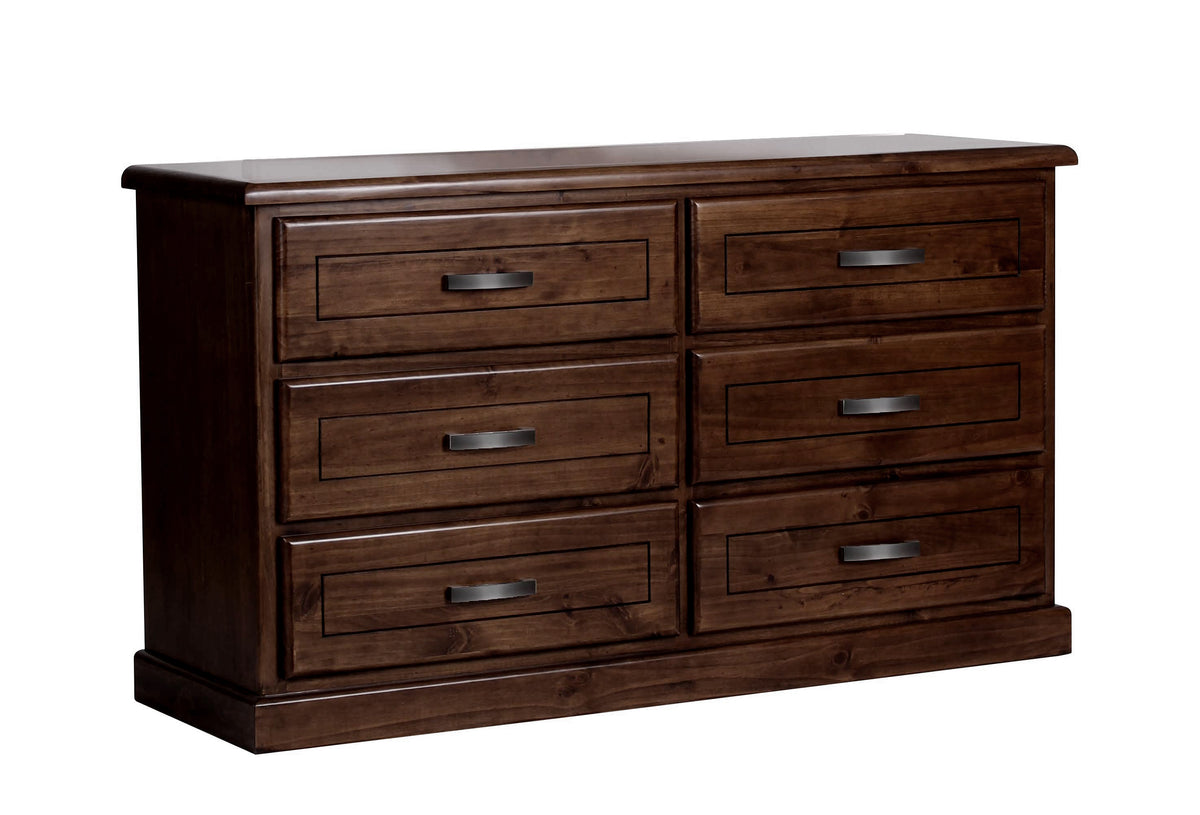 Bushland Timber 6 Drawer Dresser in Antique Night Timeless Design