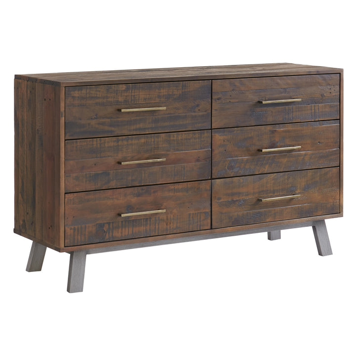Paterson Timber 6-Drawer Dresser in Heritage Wharf finish