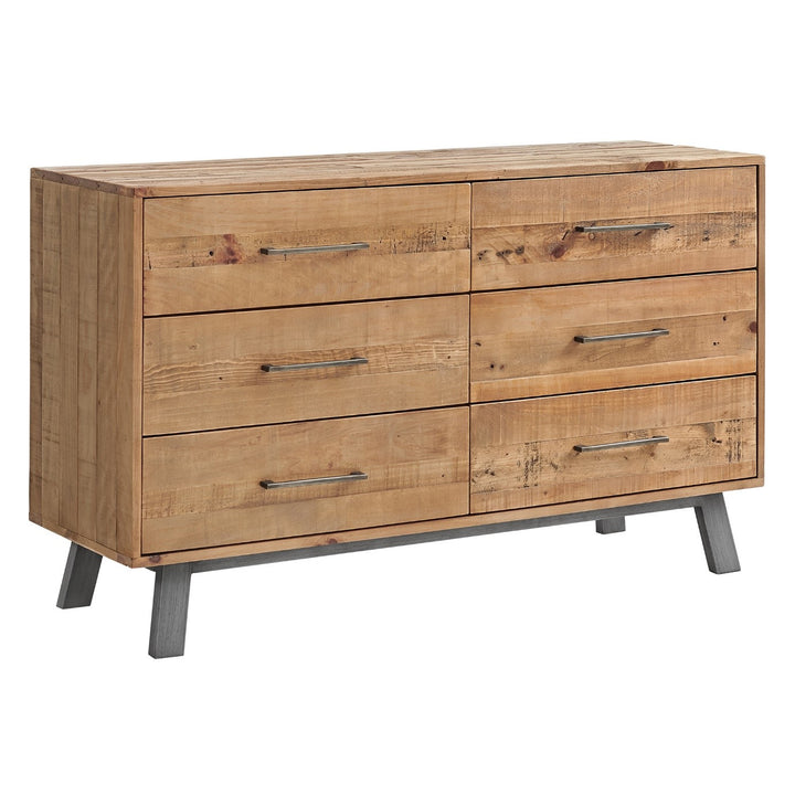 Hemingway Timber 6-Drawer Dresser in the refined Bridle finish