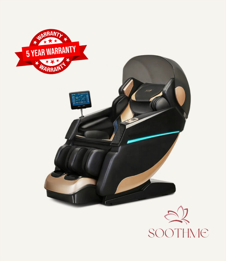 Soothme - Jasmine Massage Chair - Gold & Black
