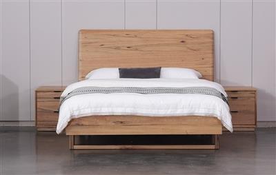 Galway Queen Bed in Natural Timber, showcasing its elegant and simplistic design
