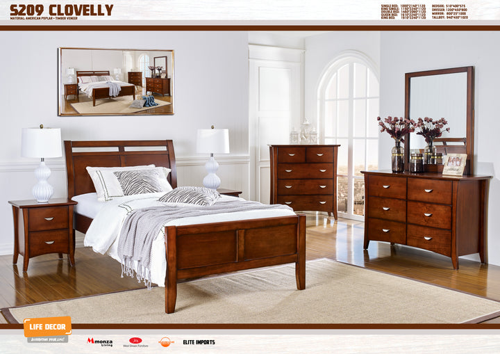 Clovelly Dresser - Brown