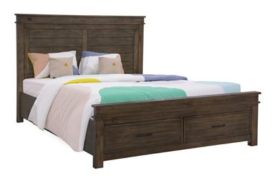 Monarch King Bedroom Suite with a Rustic Grey finish
