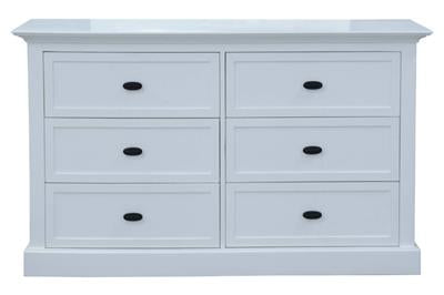 Sahara 6-Draw Dresser - White